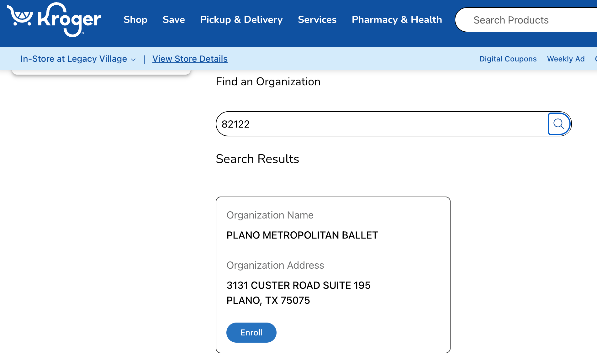 applying the Kroger code